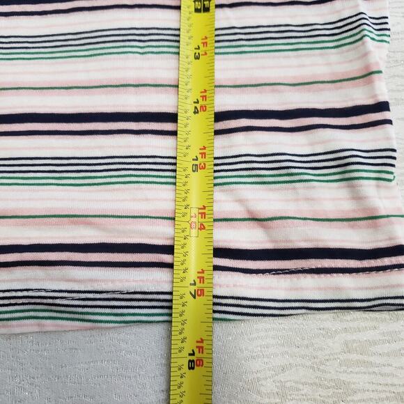 Urban Outfitters Project Social T retro Striped Tipped tee size 8 Pink - Picture 7 of 10